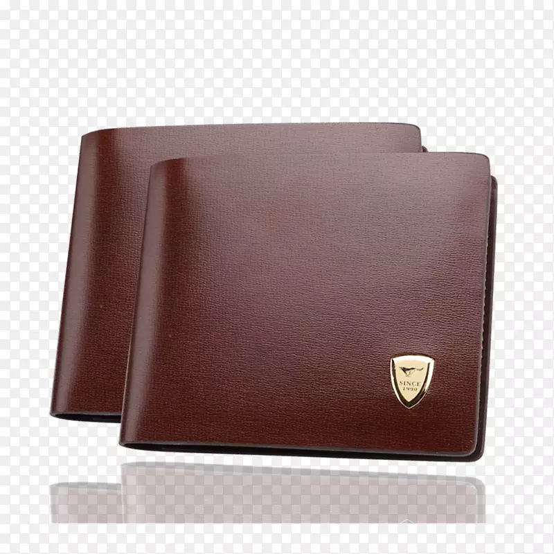 钱包设计师-钱包上的两个重叠的高