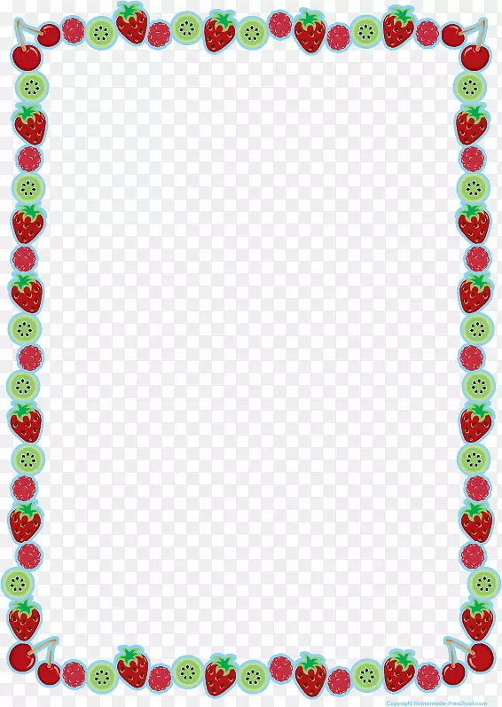 水果沙拉夹艺术-水果边框