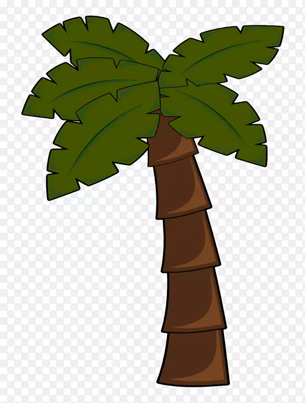 槟榔科树木剪贴画-海滩棕榈树图片