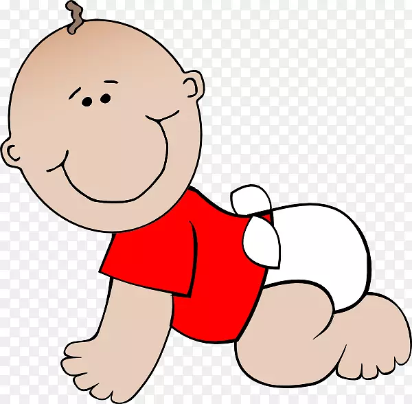 婴儿爬行动画剪辑艺术.婴儿的卡通图片