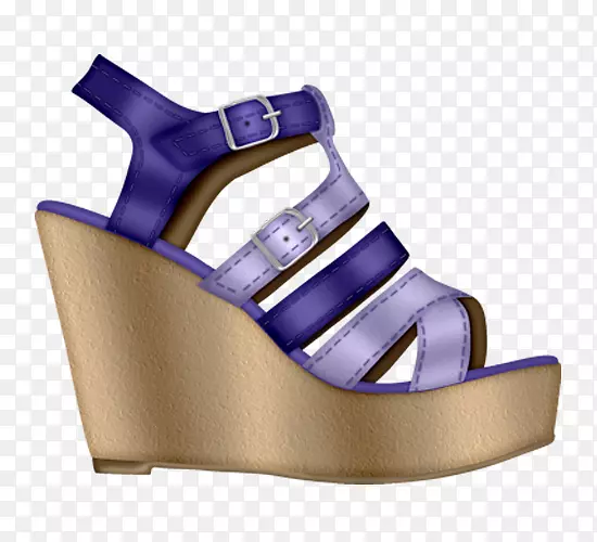 宫廷鞋，高跟鞋，紫色-女式高跟鞋