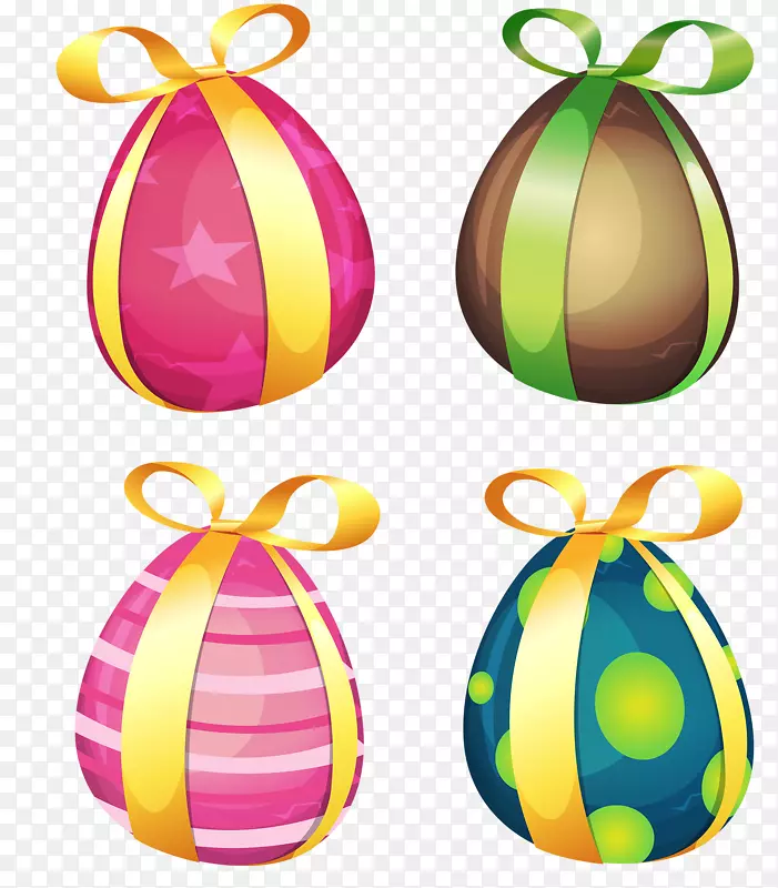 复活节兔子彩蛋插图-手绘彩蛋