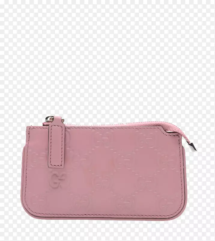 粉红皮革-粉红色专利皮夹