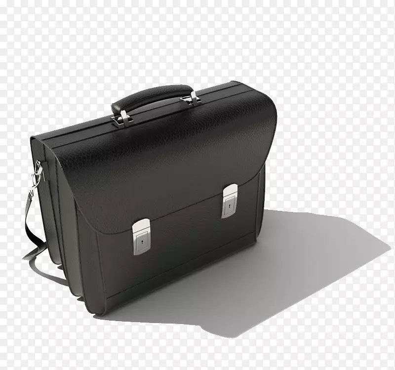 公文包三维计算机图形Autodesk 3ds max三维造型袋-黑色钱包公文包