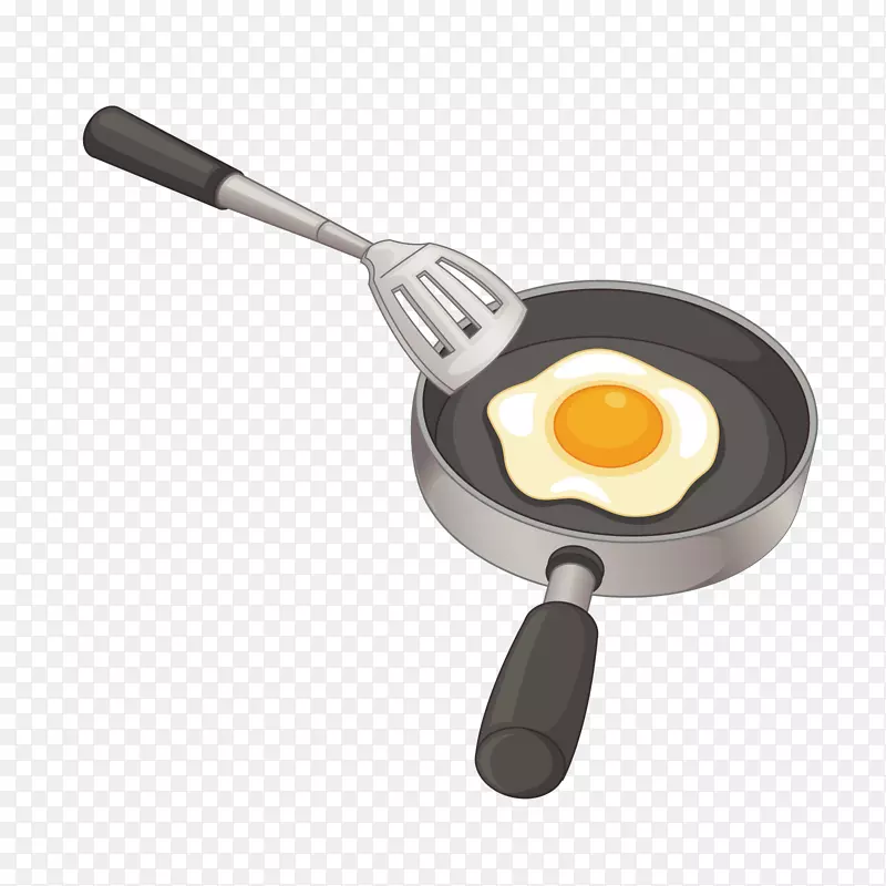煎蛋煎锅插图.煎蛋