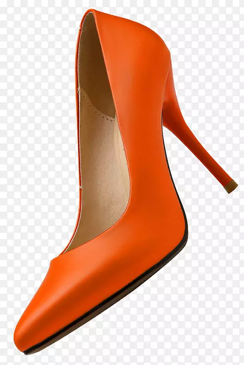 鞋高跟鞋设计师免费-橙色高跟鞋