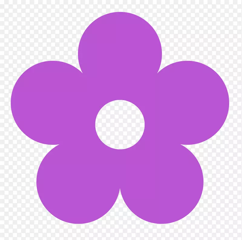 紫花不含紫罗兰内容剪贴画.彩色剪贴画