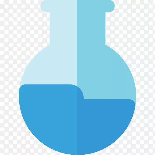 蓝色实验室瓶玻璃可伸缩图形.蓝色玻璃瓶
