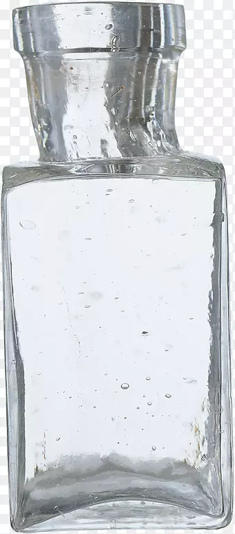 玻璃瓶透明和半透明.老式白色透明玻璃