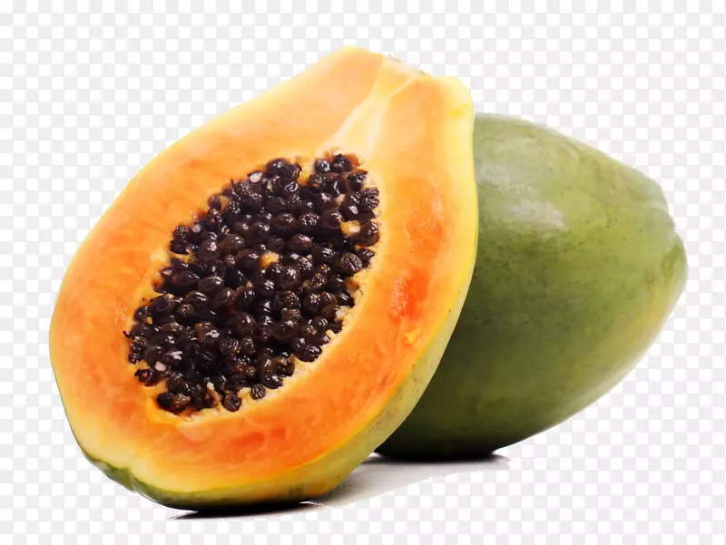 木瓜热带水果吃-番木瓜PNG照片