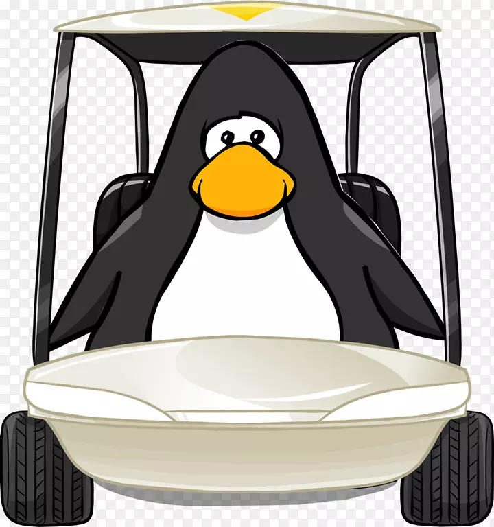 企鹅高尔夫小车高尔夫球夹艺术高尔夫球飞鸟剪贴画