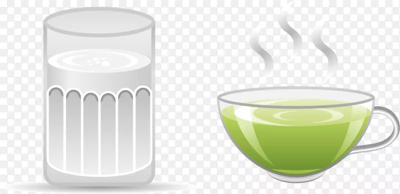 茶杯玻璃元素图片