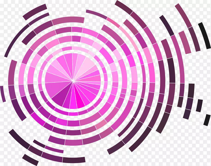 技术蓝色剪贴画-紫色圆圈