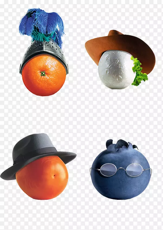 水果茄子蔬菜帽配水果