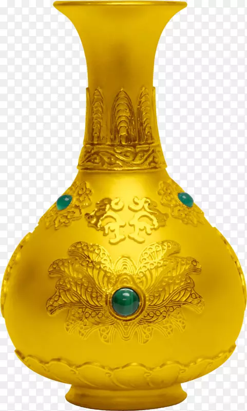 花瓶陶瓷瓶-金瓶