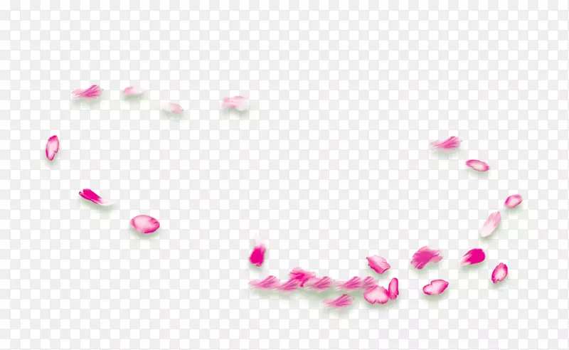 海滩玫瑰花瓣-粉红色旋转花瓣浮动材料