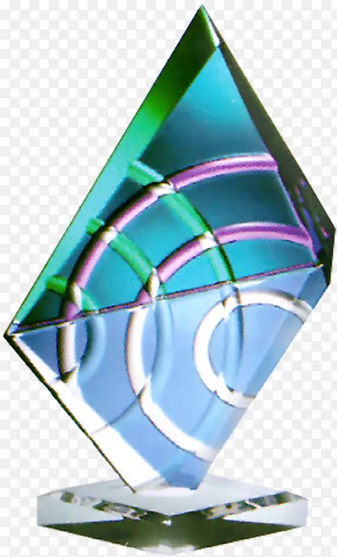 水晶杯玻璃艺术品-彩色玻璃