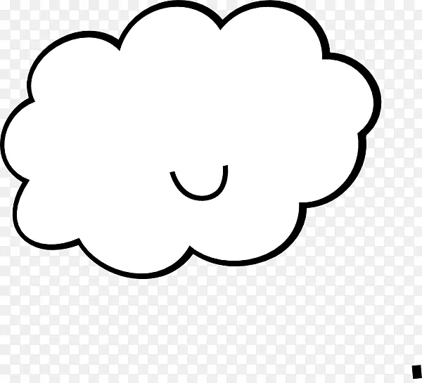 云着色书绘图夹艺术-可爱的云剪贴画