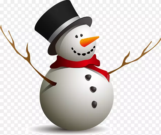 圣诞老人雪人圣诞皇室免费可爱卡通雪人图案