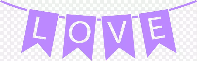 网旗绳-简单的紫色横幅