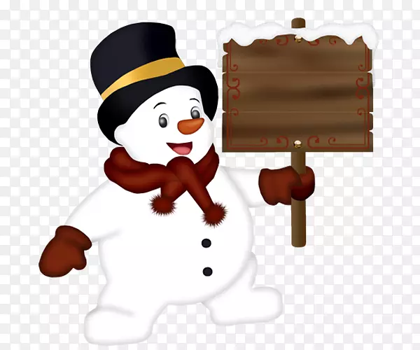 雪人圣诞剪贴画-雪人标志