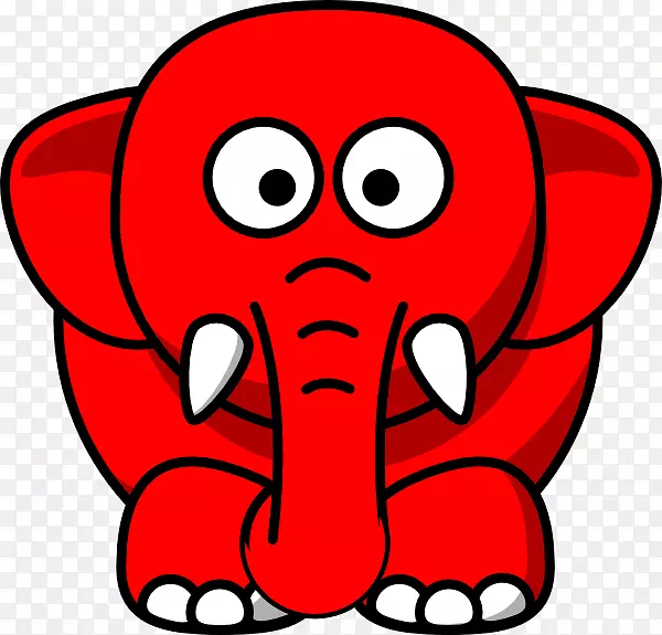 大象笑话大象在房间里可爱的剪贴画-大象共和党