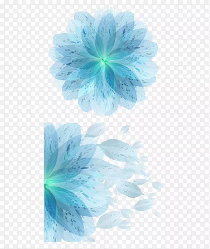 蓝色花瓣花-蓝色花朵颜色，蓝色花朵材料