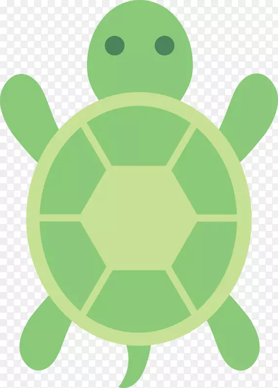 绿海龟免费内容剪辑艺术-卡通海龟