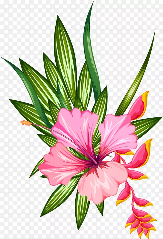 花卉设计-插花艺术-粉红色花