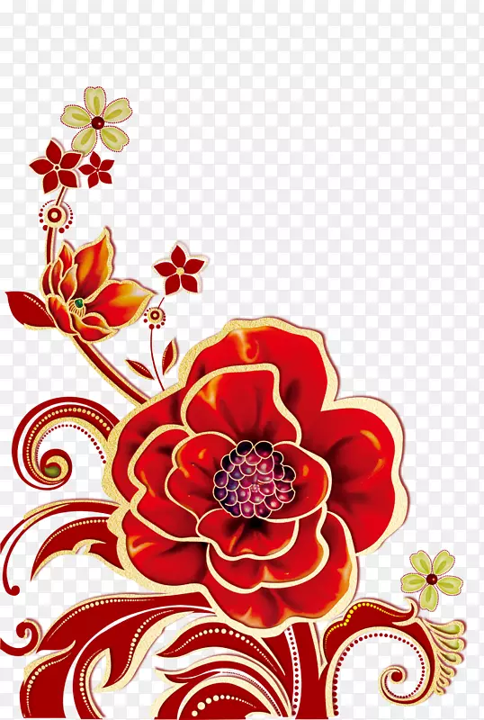 红茶月饼包装及贴标盒-盛开的鲜花