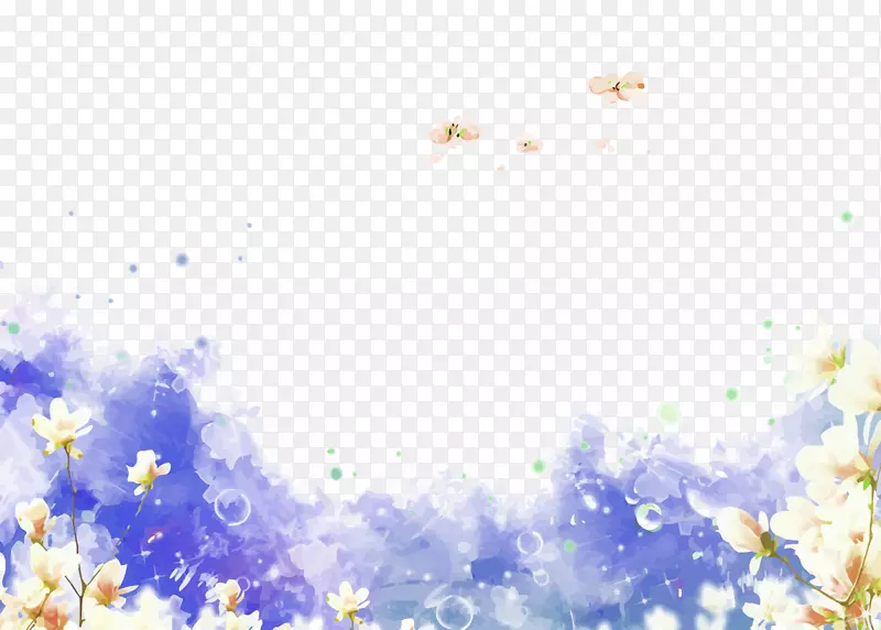 水彩画摄影.水彩花