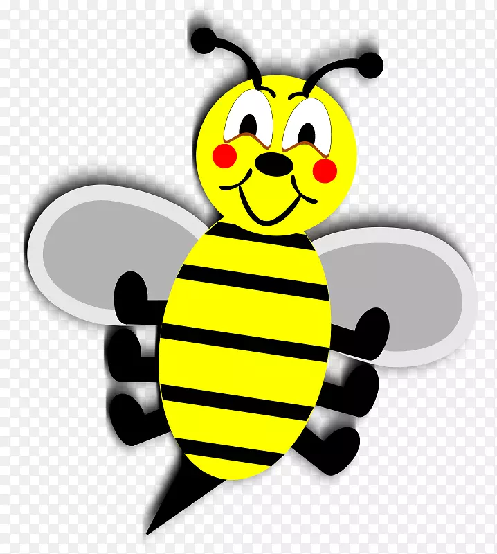 大黄蜂蜜蜂剪贴画-蜜蜂插图