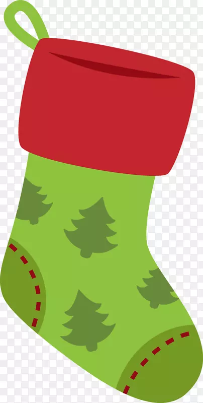 圣诞老人圣诞长袜剪贴画