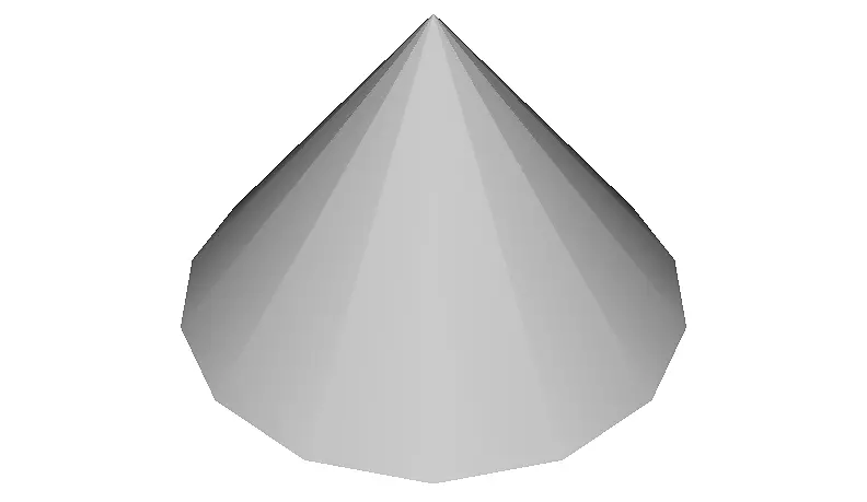 锥形三维空间几何原始剪贴画锥三维形状