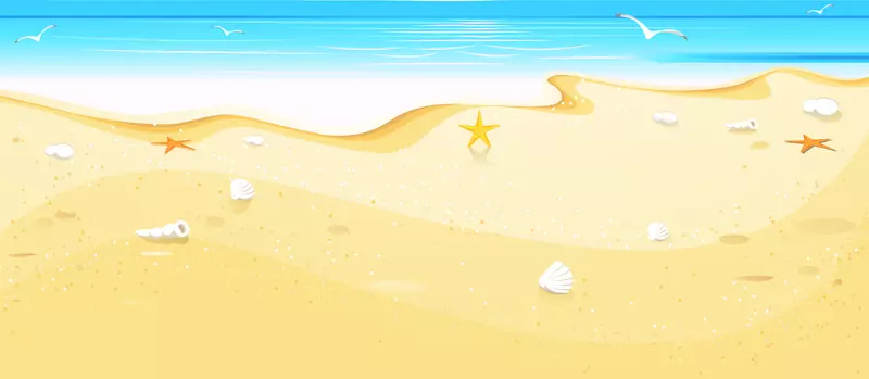 拉孔沙海滩金沙剪贴画-夏季海滩悬崖