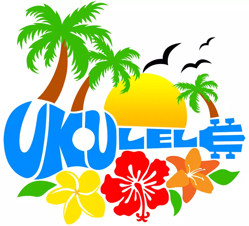 夏威夷尤库乐乐标志剪辑艺术-夏威夷卢奥剪贴画