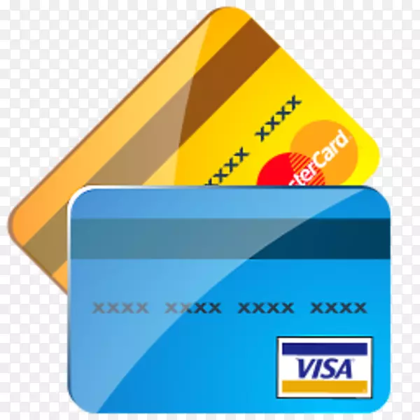信用卡借记卡计算机图标.信用卡客户端