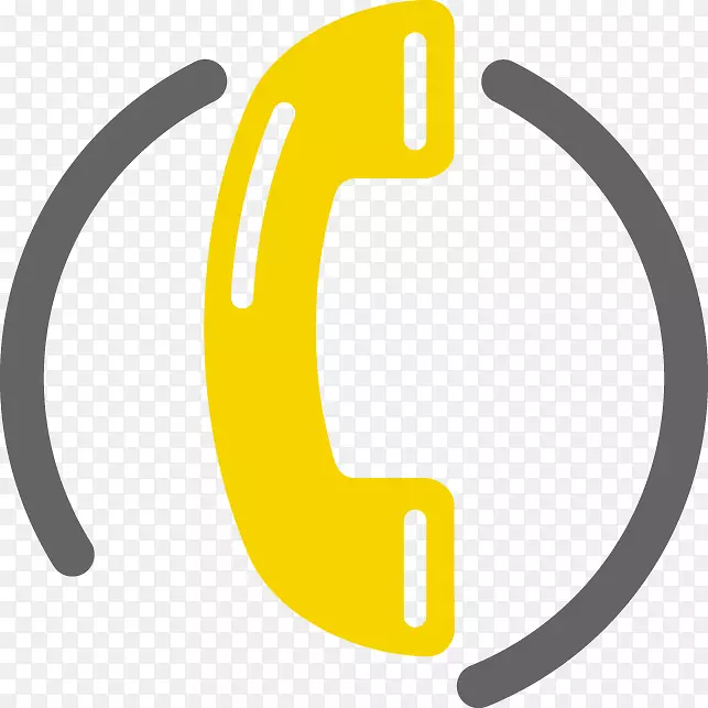 手机电脑图标电话剪贴画黄色电话剪贴画