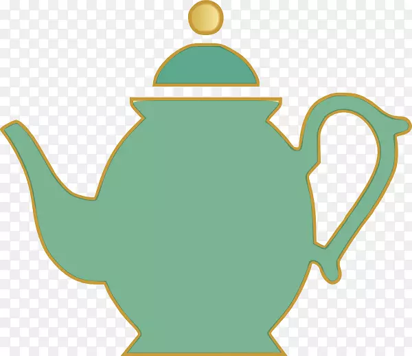 绿茶白茶茶壶夹艺术茶壶轮廓