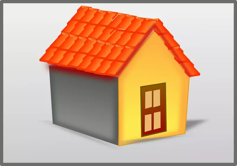 屋顶瓦屋剪贴画-SVG图像库