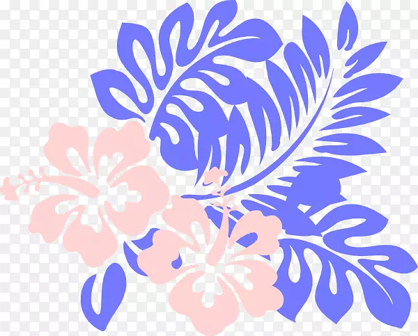 夏威夷剪贴画-卡通木槿