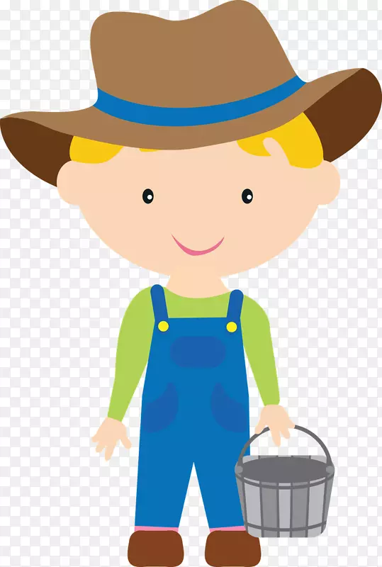 农民男孩免费内容剪辑艺术-男孩农业剪贴画