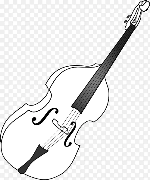 低音大提琴乐器低音吉他剪辑艺术弦乐低音剪辑