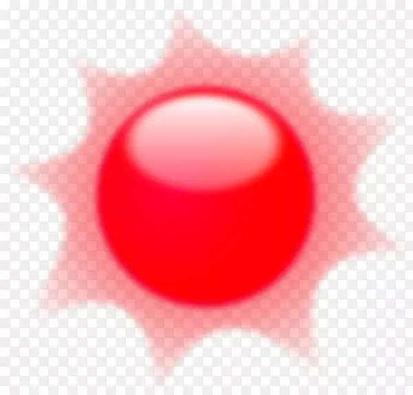 桌面壁纸圆-红太阳剪贴画