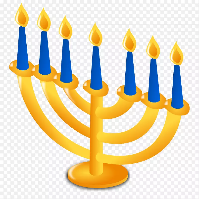 光明节圣诞节犹太教剪贴画-光明节图片