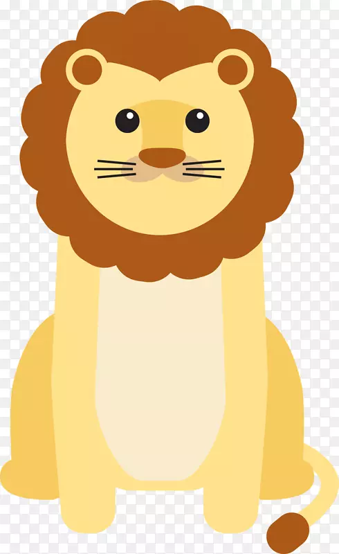 狮子幼崽猫剪贴画-小狮子剪贴画