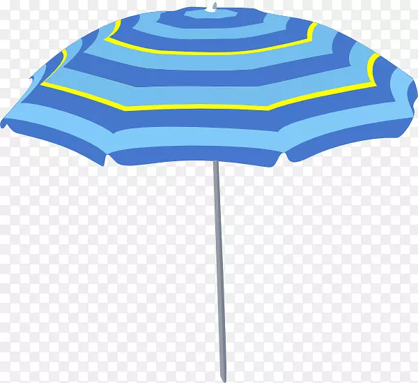雨伞沙滩剪贴画-卡通沙滩