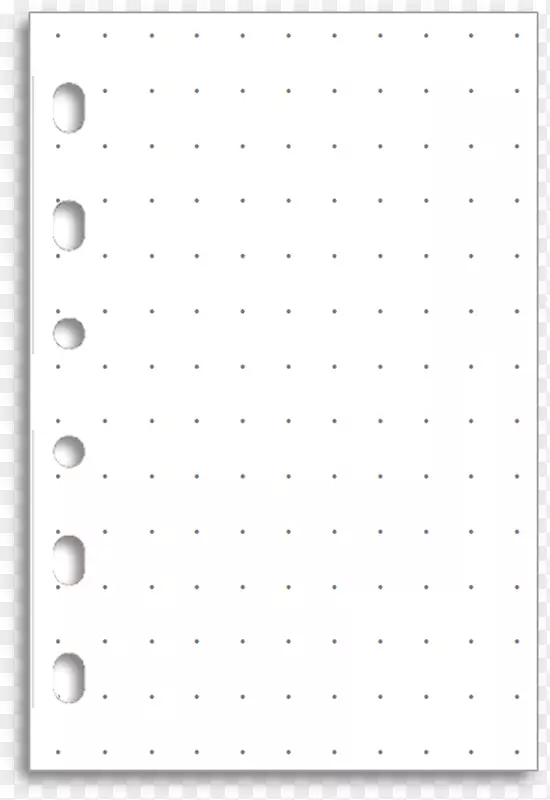图形纸Filofax标准纸张大小打印-Microsoft Publisher边界模板