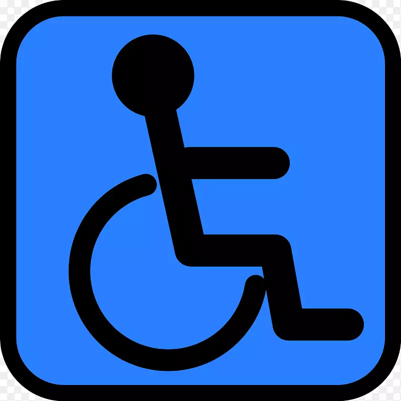 轮椅残疾剪贴画-荣誉滚动剪贴画