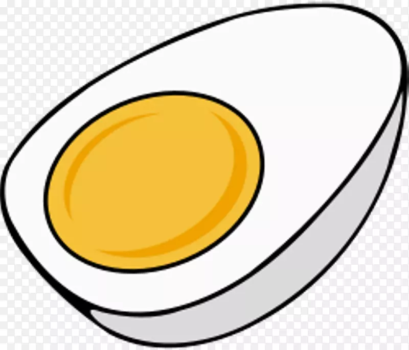 煎蛋蛋黄夹艺术-蛋黄剪贴画